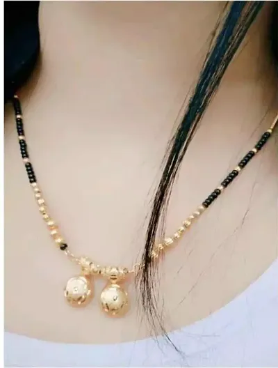 Trending Brass Golden Mangalsutra For Women