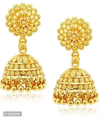 PREMIUM GOLD POLISH JHUMKI-thumb0