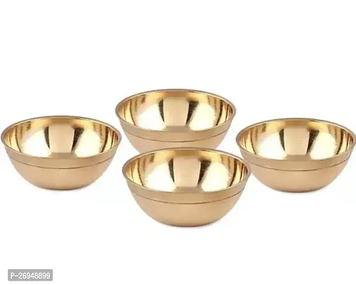 Classic Ladugopal Katori  Pure Brass Pack Of 4