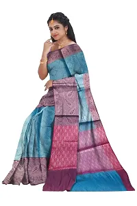 Beautiful Cotton Saree With Blouse Piece For Women-thumb3