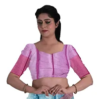 Beautiful Cotton Saree With Blouse Piece For Women-thumb4