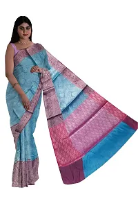 Beautiful Cotton Saree With Blouse Piece For Women-thumb1