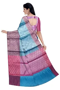 Beautiful Cotton Saree With Blouse Piece For Women-thumb2