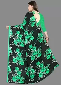 Trendy Georgette Saree with Blouse Piece for Women-thumb1