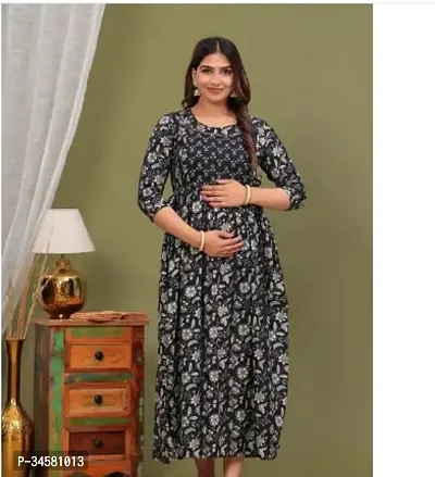 Elegant Multicoloured Cotton Printed Anarkali Kurta For Women-thumb0