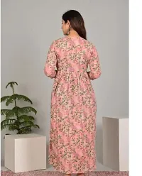 Elegant Pink Cotton Printed Anarkali Kurta For Women-thumb2