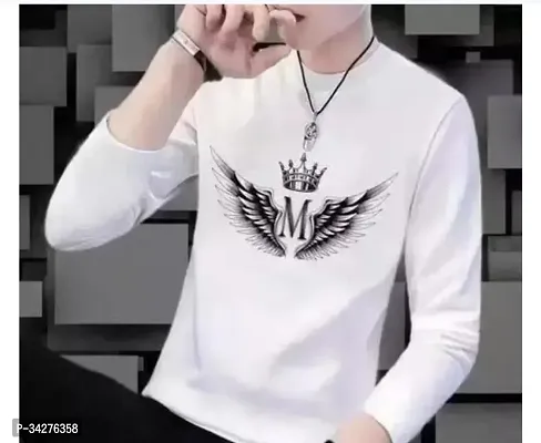 Trendy Stylish Polyester Round Neck Tees for Men-thumb0