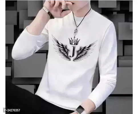 Trendy Stylish Polyester Round Neck Tees for Men-thumb0