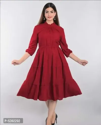 Trendy Rayon Dress for Women-thumb0
