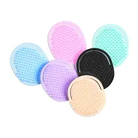 advancedestore Portable Pocket Comb, 2 Thin Portable Comb, Scalp Massager (Oiling and Shampooing) Hair Comb Brush (Pack of 4 Multi Color)-thumb3