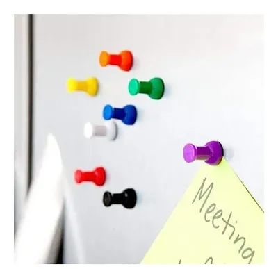Multi-Colored Push Thumb Pins for Notice Boards in Reusable Organizing Container for Home Different Projects-50 Pieces
