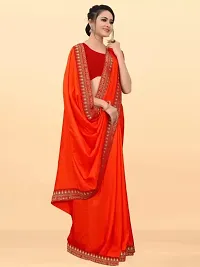 Beautiful Art Silk Lace Border Saree with Blouse piece-thumb2