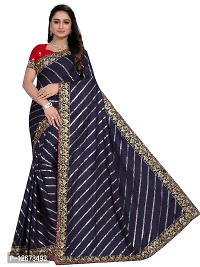 Dola Silk Embroidered Saree with Blouse Piece-thumb0