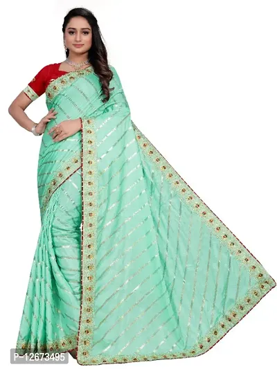 Dola Silk Embroidered Saree with Blouse Piece