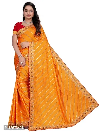 Dola Silk Embroidered Saree with Blouse Piece