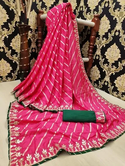  Art Silk Saree with Blouse piece 