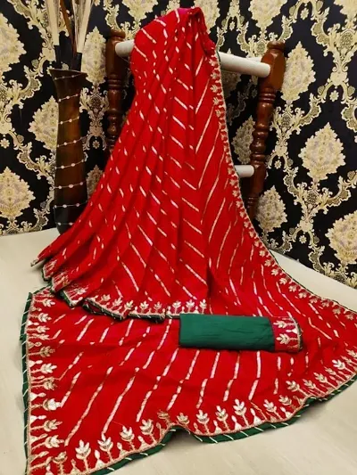  Art Silk Saree with Blouse piece 