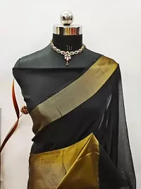 Fancy Chiffon Saree With Blouse-thumb1