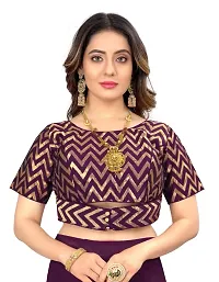 New Look Georgette Saree And Stitched Blouse-thumb4