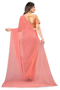 New Look Georgette Saree And Stitched Blouse-thumb3