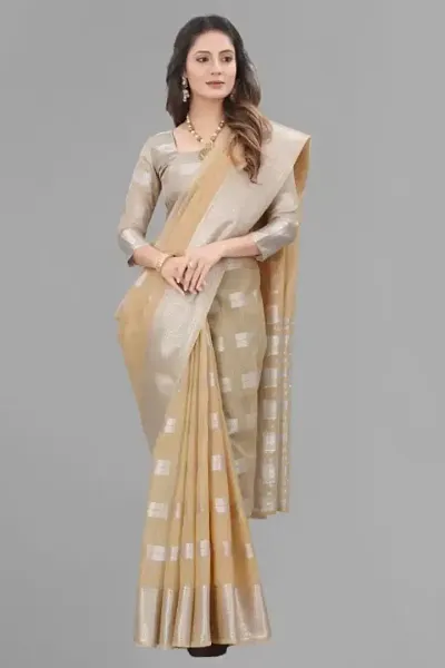 New Look Cotton Saree With Blouse