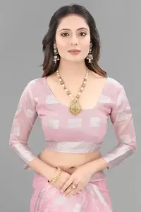 New Look Cotton Saree With Blouse-thumb1