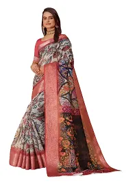 Fancy Cotton Printed Saree With Blouse-thumb1