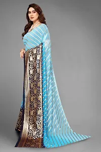 Georgette Foil Saree With Blouse-thumb2