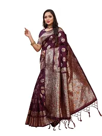 New look Banarasi Saree With Beautiful Zari Work and Blouse-thumb1