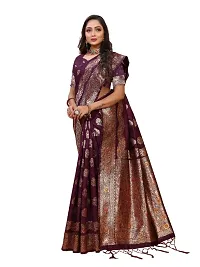 New look Banarasi Saree With Beautiful Zari Work and Blouse-thumb3