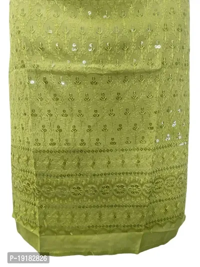Nida Fashions Straight Green Self Pattern Cotton Blend Kurta For Women-thumb3
