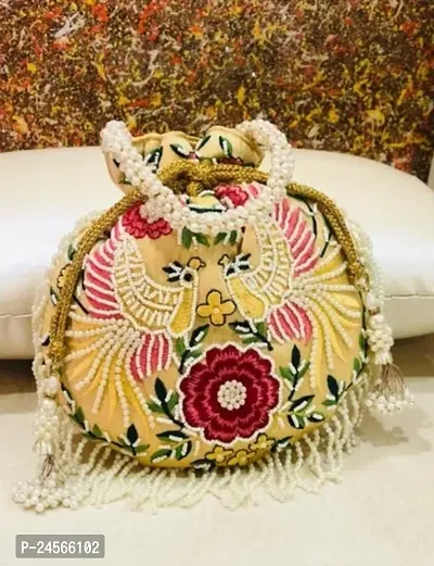 Fancy Art Silk Potlis For Women
