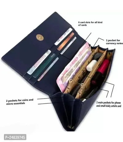 Fancy Synthetic Leather Wallets For Women-thumb3