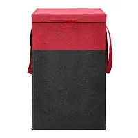 Urban Utopia 75L Folding Laundry Basket, Large Laundry Hamper With Lid  Handles, Collapsible Freestanding Clothes Hamper, Storage Basket for Bedroom, Bathroom, Dorm (Red)-thumb4
