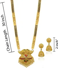 Stylish Golden Brass Jewellery Set For Women Pack Of 3-thumb3