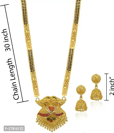 Stylish Golden Brass Jewellery Set For Women Pack Of 3-thumb4