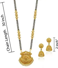 Stylish Golden Brass Jewellery Set For Women Pack Of 2-thumb3