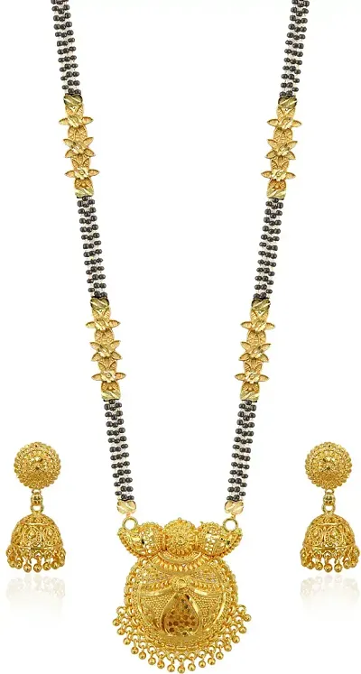 Combo Of Mangalsutra Necklace Sets Pendant With Earrings