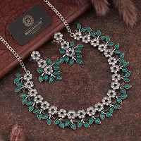 Stylish Green Alloy Jewellery Set For Women-thumb1