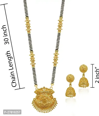 Stylish Golden Brass Jewellery Set For Women-thumb4