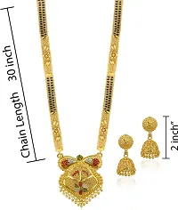 Stylish Golden Brass Jewellery Set For Women-thumb2