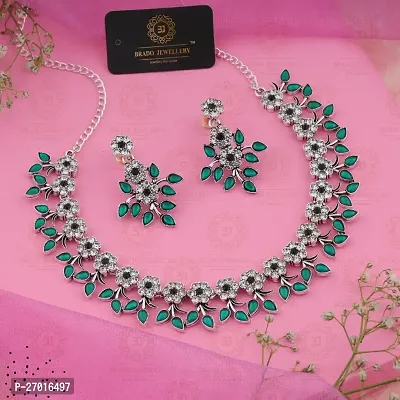 Stylish Green Alloy Jewellery Set For Women-thumb4