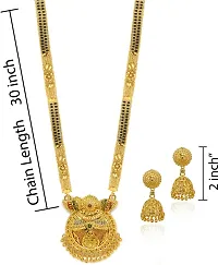 Stylish Golden Brass Jewellery Set For Women-thumb2