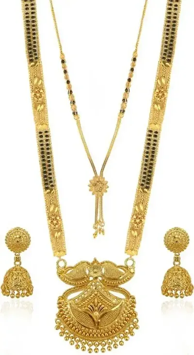 Stylish Alloy Brass Gold-plated Jewellery Sets