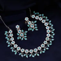 Stylish Turquoise Alloy Jewellery Set For Women-thumb3