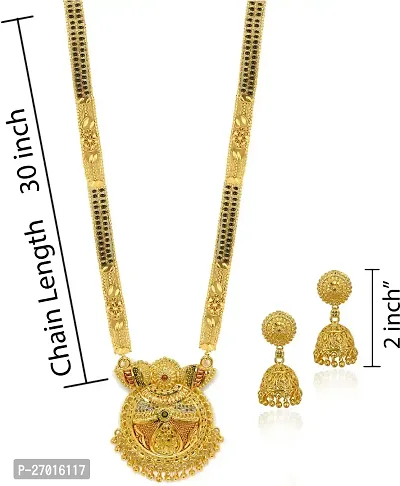 Stylish Golden Brass Jewellery Set For Women Pack Of 3-thumb4