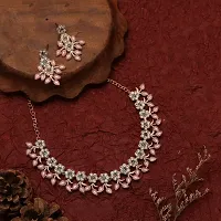 Stylish Pink Alloy Jewellery Set For Women-thumb1