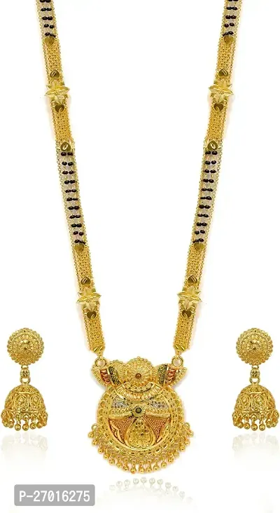 Stylish Golden Brass Jewellery Set For Women Pack Of 3