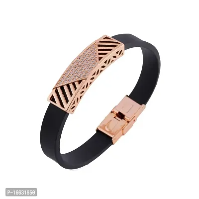 Rose Gold and Silver Metal Plated Mens Bracelet-thumb2