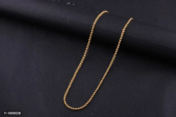 Rose Gold Chain Artificial Jewellery Gold Neck Chain Daily Wear Chain For men 28 Inches Gold-plated Plated Brass Chain